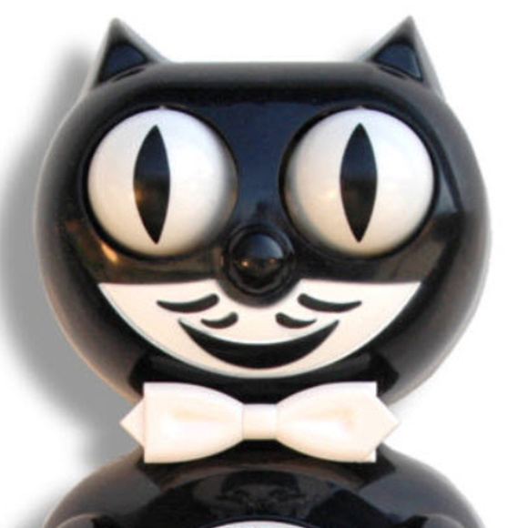 Classic Black Kitty-Cat Kit-Cat clock Kat Klock - Picture 3 of 5